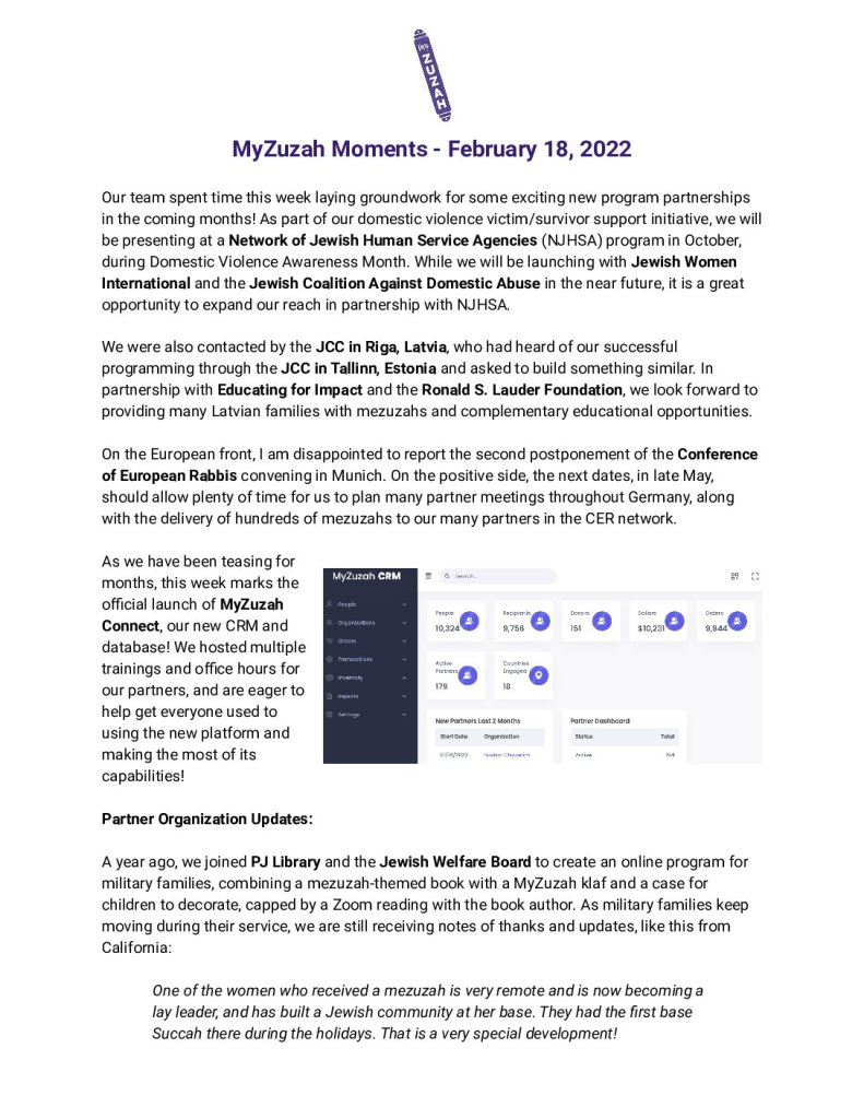thumbnail of MyZuzah Moments – February 18, 2022